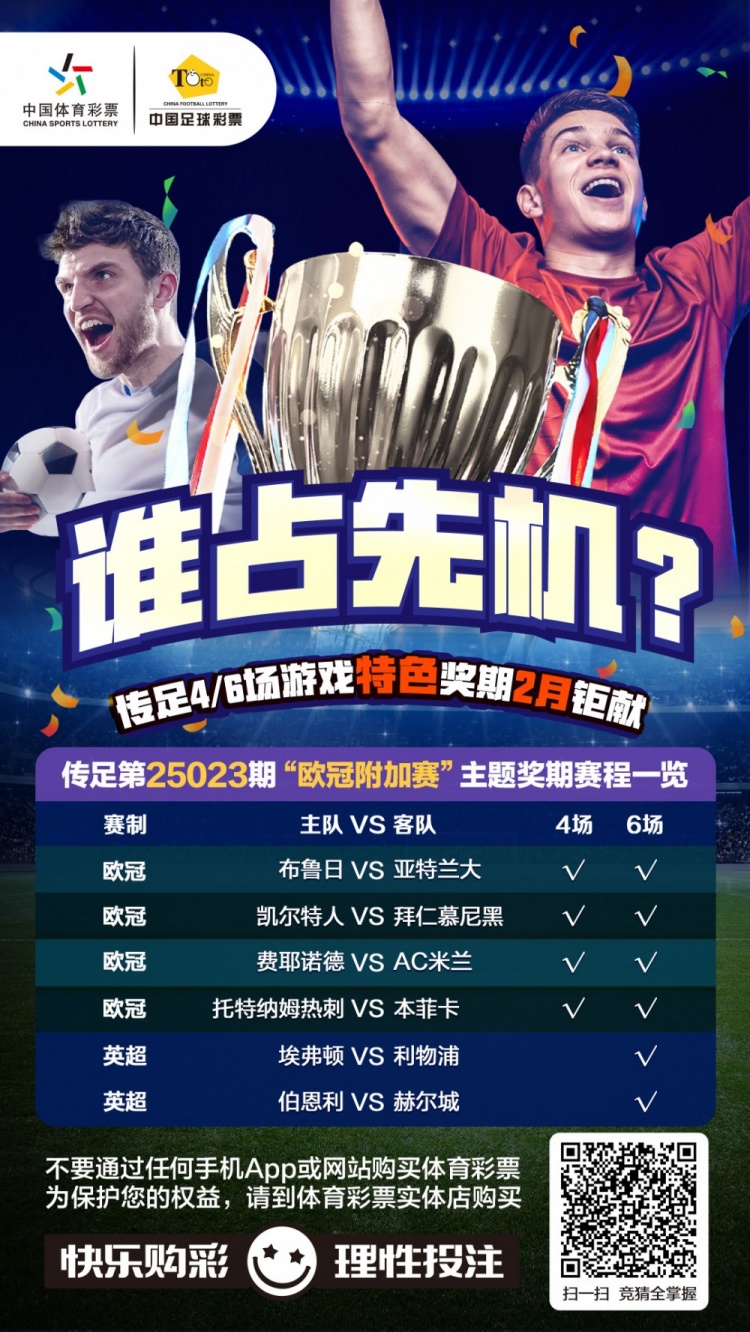  誰占先機？！傳足特色獎期第25023期聚焦歐冠附加賽