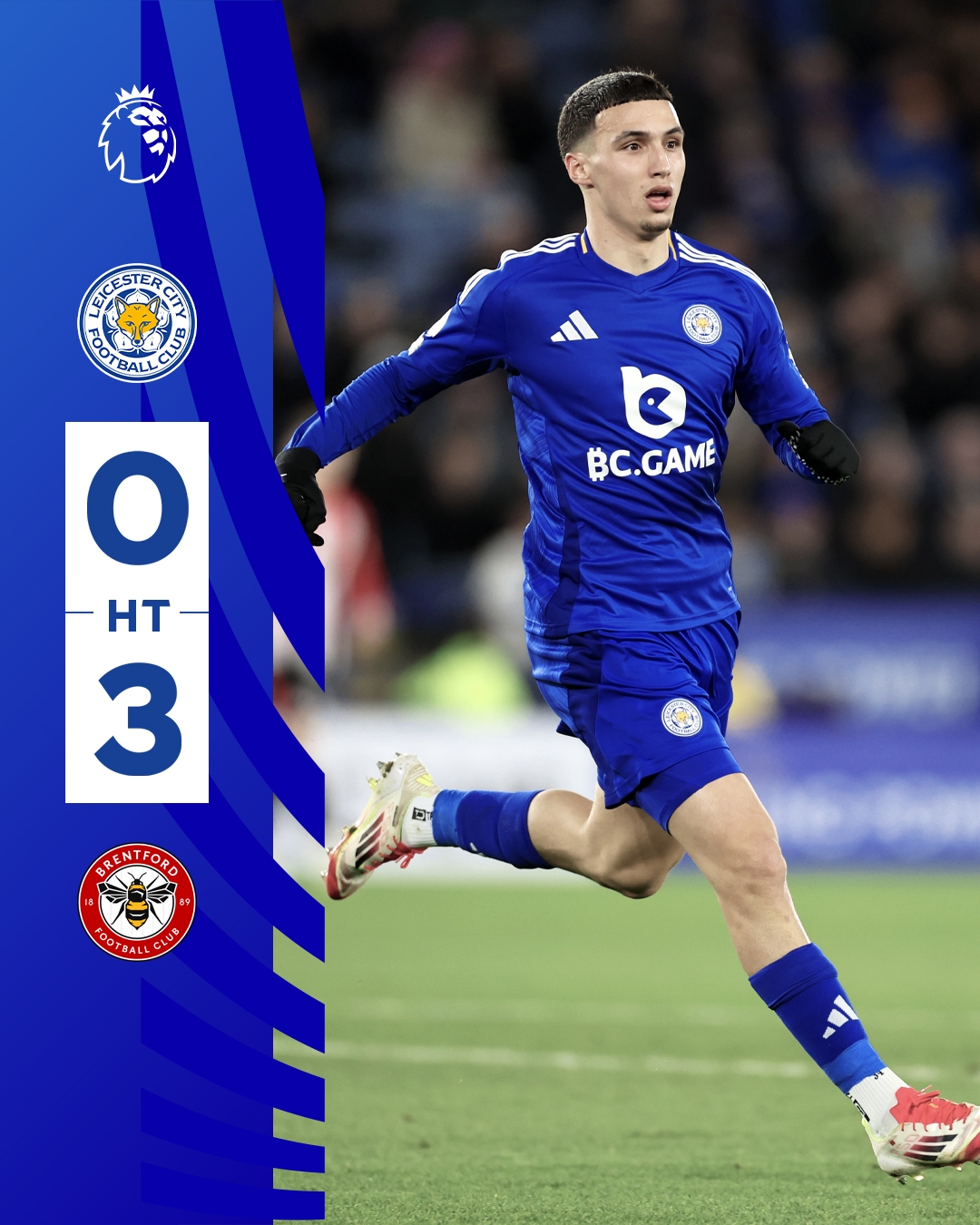 半場(chǎng)0-3！萊斯特若不進(jìn)球輸球，將主場(chǎng)6連敗0進(jìn)球創(chuàng)歷史最糟戰(zhàn)績