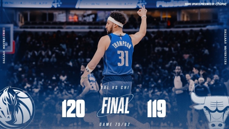  險勝公牛！獨行俠官方曬贏球海報 克萊成為封面人物